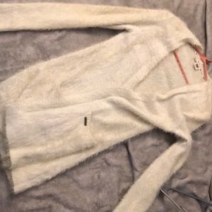 Furry cardigan